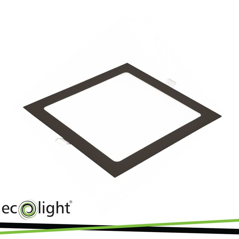 foto del prodotto incasso p t quadrato 216x216 18w 4000k 1400lm nero luce naturale