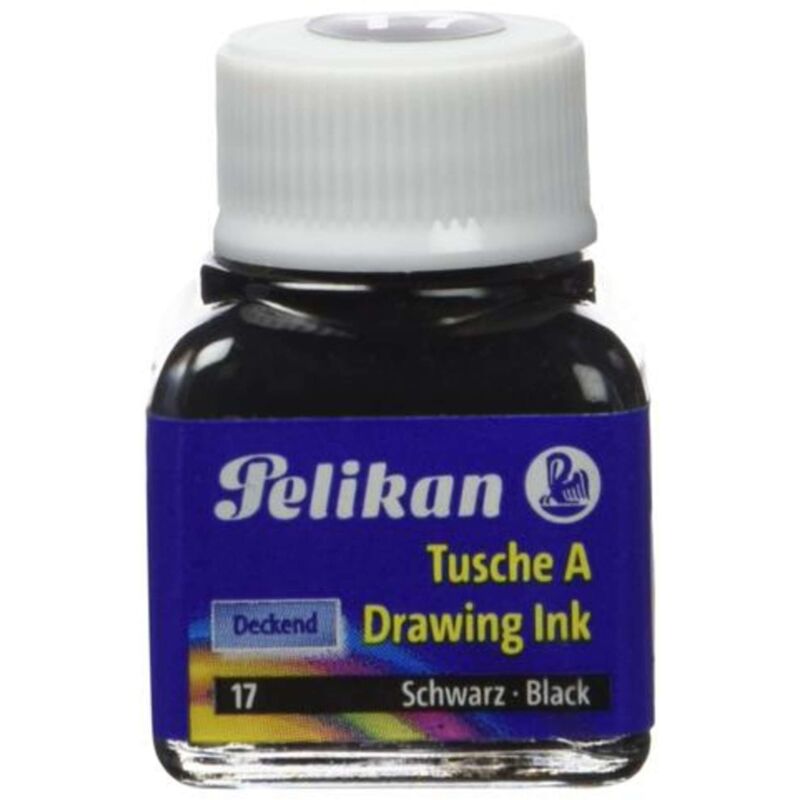 foto del prodotto inchiostro china pelikan 523 nero 17 x10