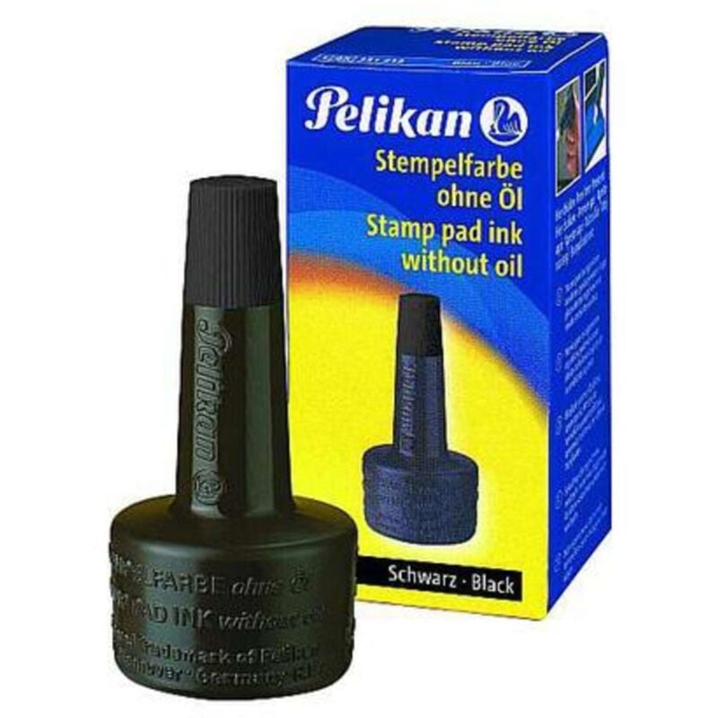 foto del prodotto inchiostro timbri a tampone senza olio 28ml nero