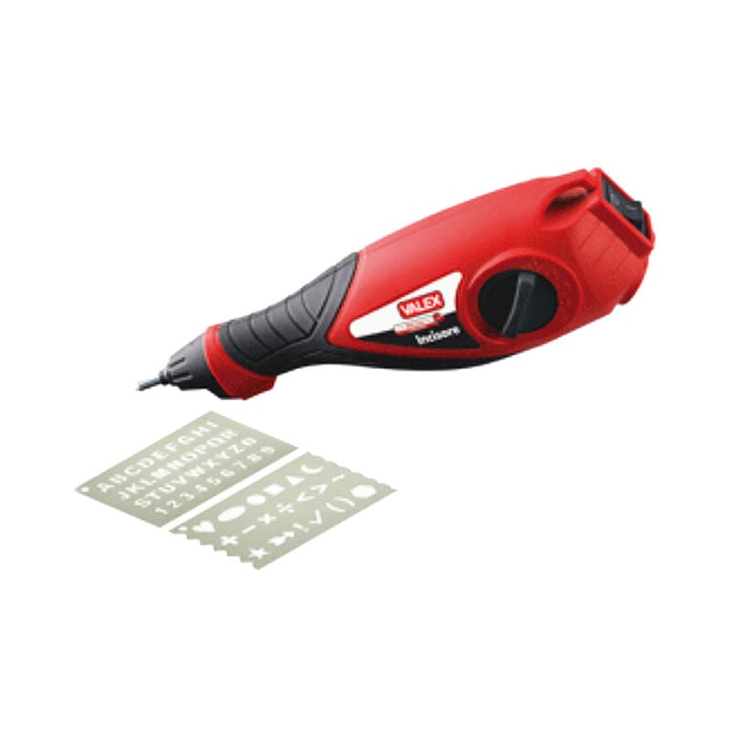 foto del prodotto incisore elettrico con 2 maschere valex 1980322 per l incisione su legno metallo plastica e vetro