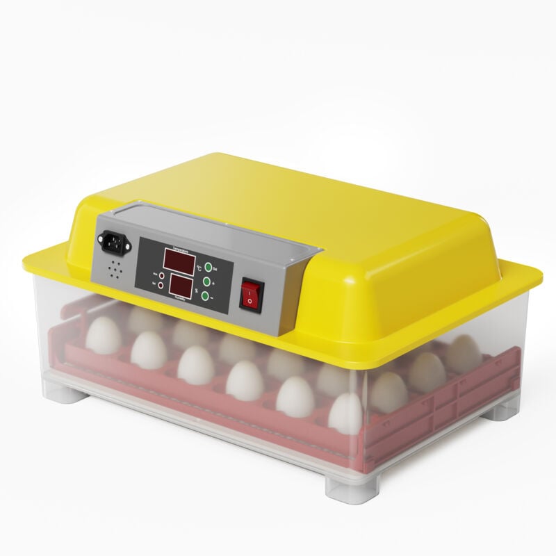 foto del prodotto incubatrice automatica per 24 uova, con regolazione temperatura e umidit , covatrice wiltec