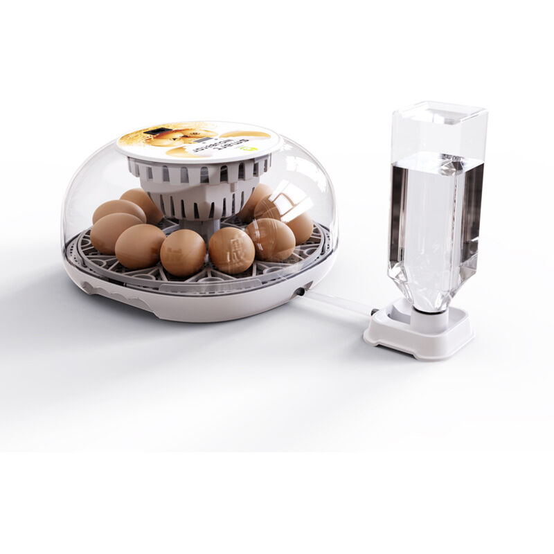 foto del prodotto incubatrice, incubatrici per uova da cova, girauova automatico con controllo della temperatura, candela per uova, rifornimento automatico di acqua,