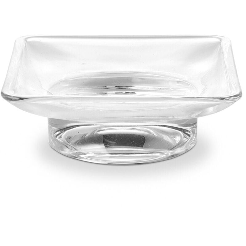 foto del prodotto inda - bacinella portasapone divo, logic in vetro trasparente