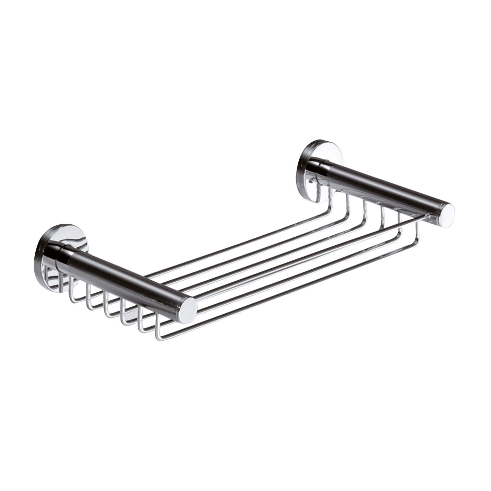 foto del prodotto inda - cestino portaoggetti doccia touch cromo lucido