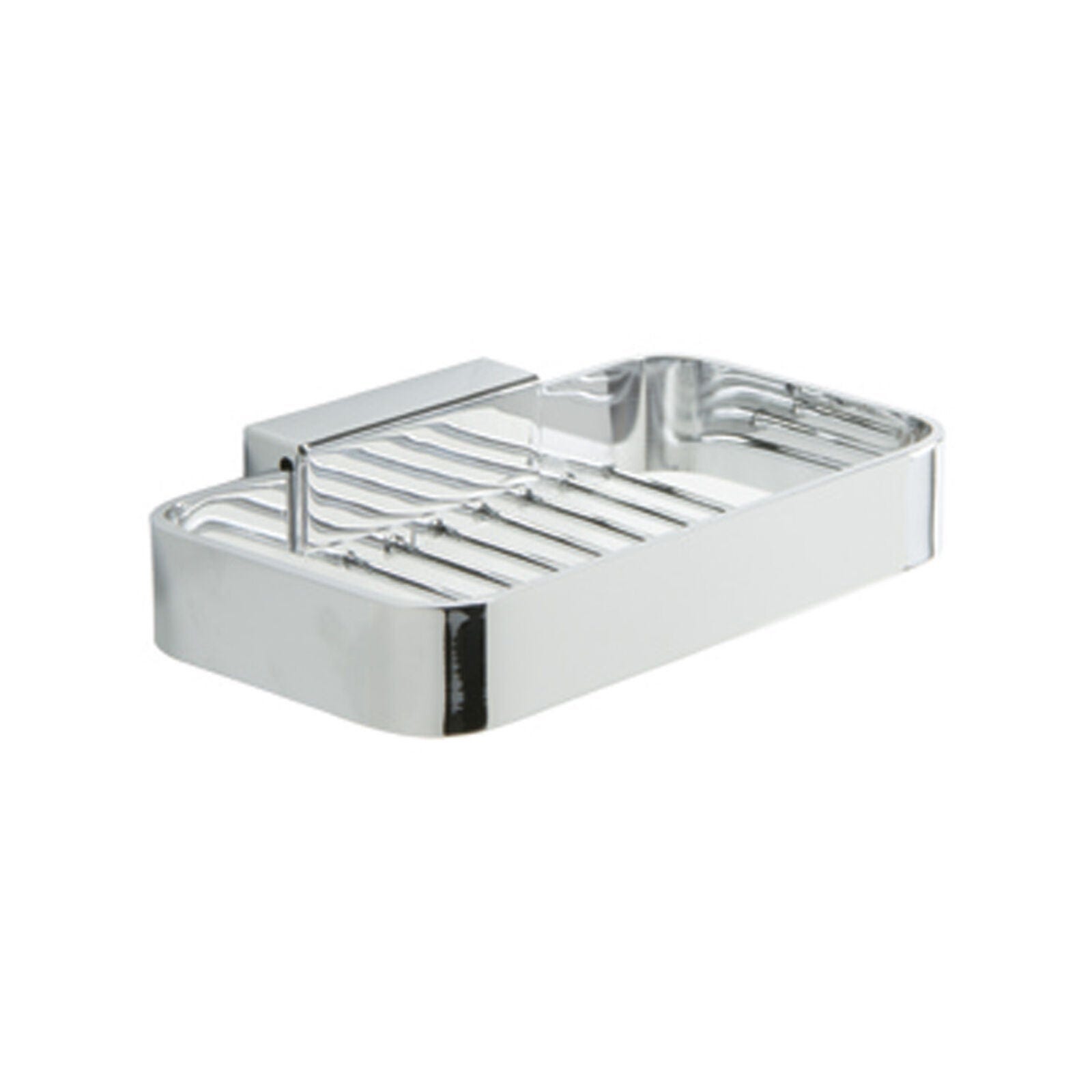 foto del prodotto inda - cestino portaoggetti l.15 h.3 cm lea cromo lucido