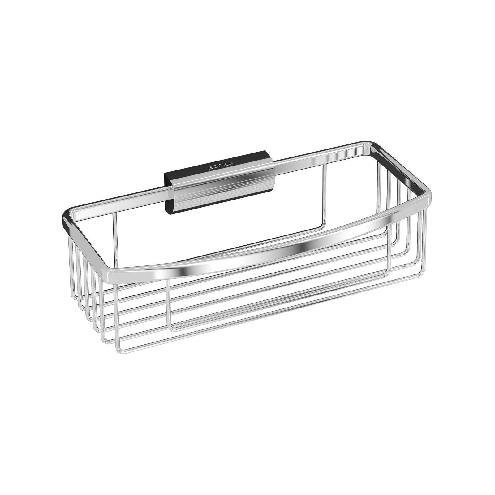 foto del prodotto inda - cestino portaoggetti l.26 h.8 cm sganciabile alto in ottone cromato