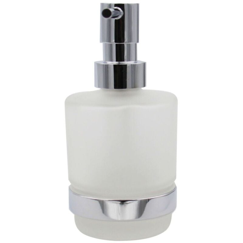 foto del prodotto inda dispenser sapone in vetro satinato