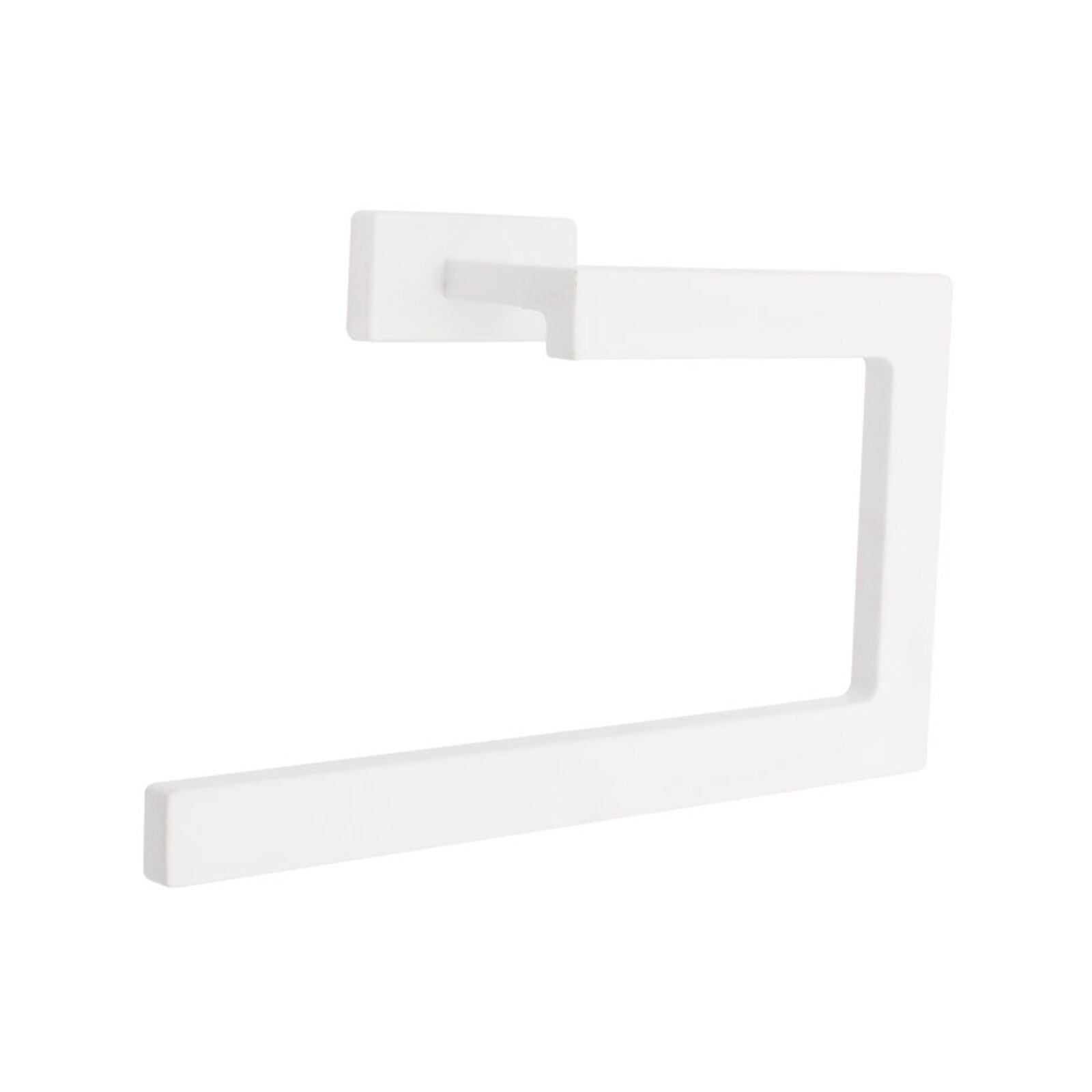 foto del prodotto inda - porta asciugamani ad anello lea bianco opaco