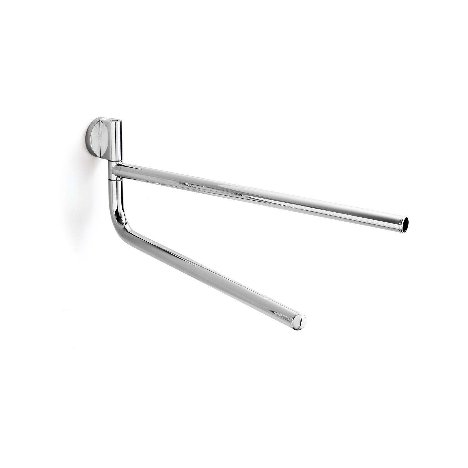 foto del prodotto inda - porta asciugamani doppio a snodo one cromo lucido l.37 cm
