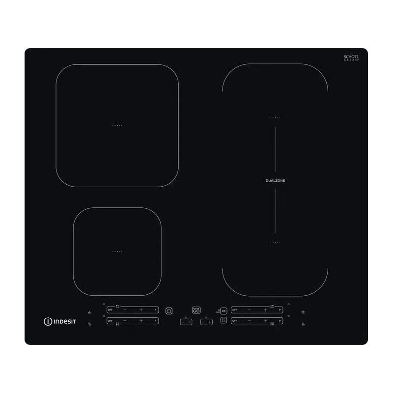 foto del prodotto indesit ib 65b60 ne nero da incasso 59 cm 4 fornello i 