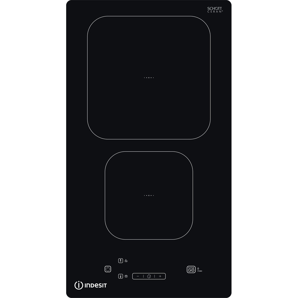 foto del prodotto indesit is 19q30 ne nero da incasso 28 cm piano cottura a induzione 2 fornello i 