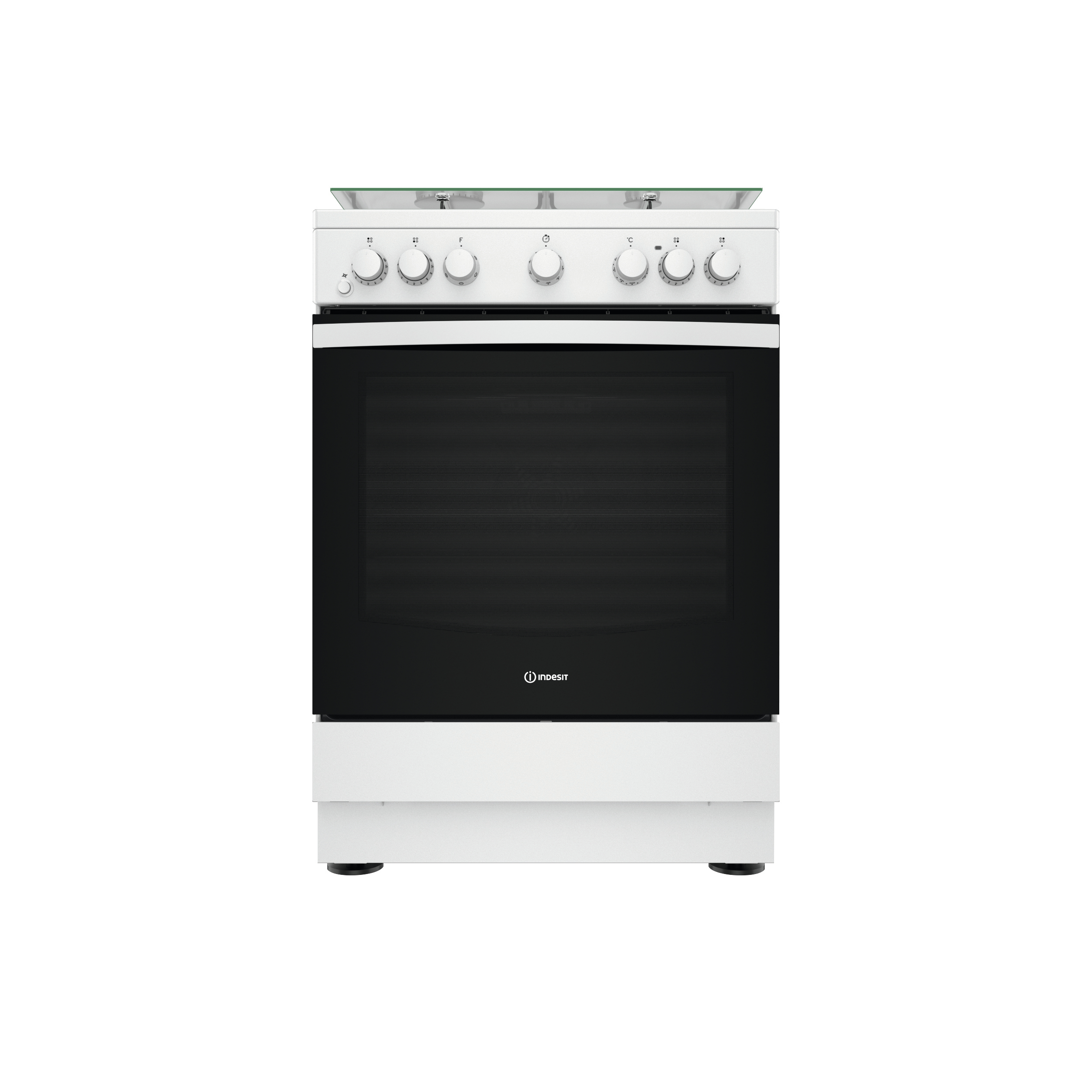 foto del prodotto indesit is67g4phw e 1 cucina elettrico gas nero, bianco