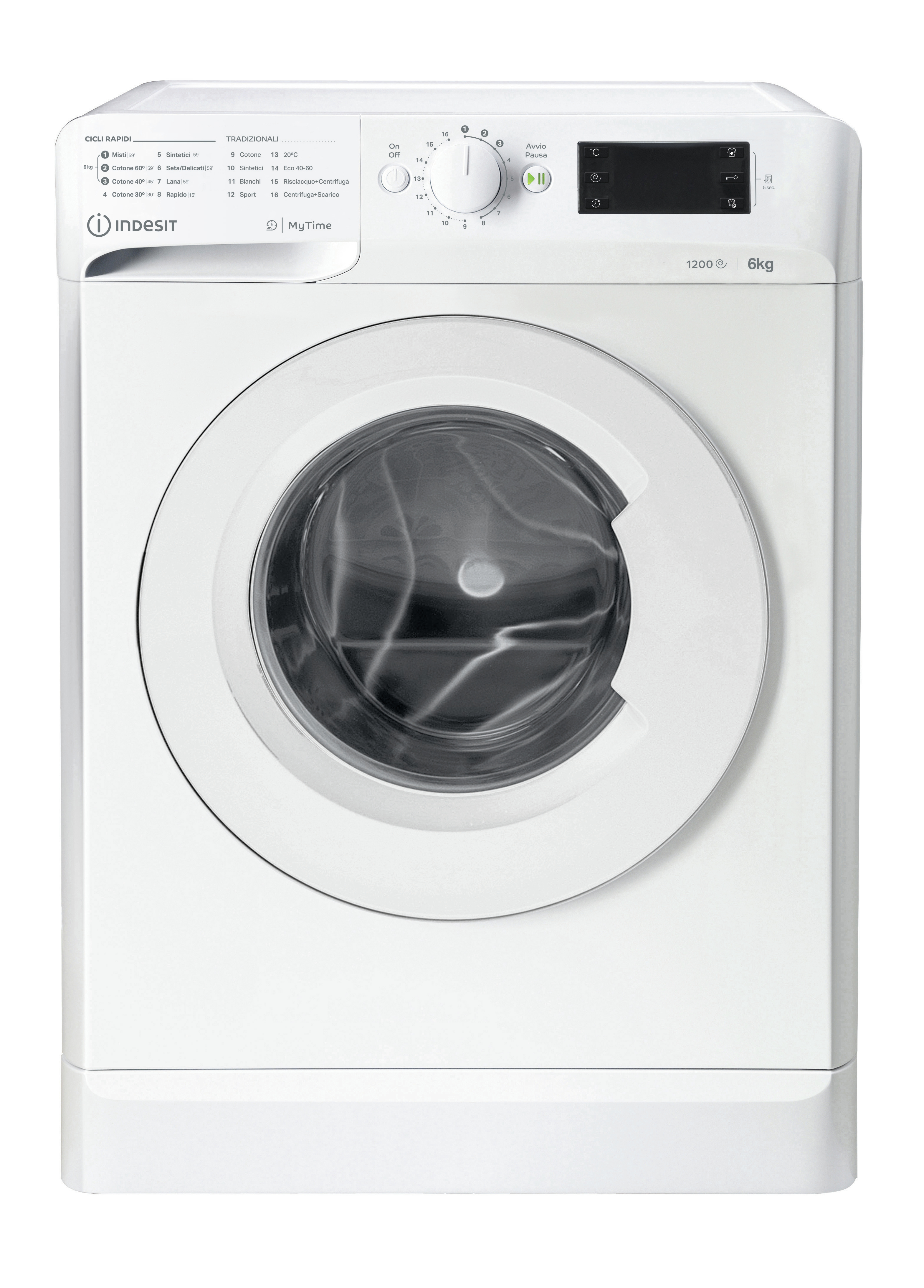 foto del prodotto indesit lavatrice a libera installazione mtwse 61251 w it mtwse 61251 w it