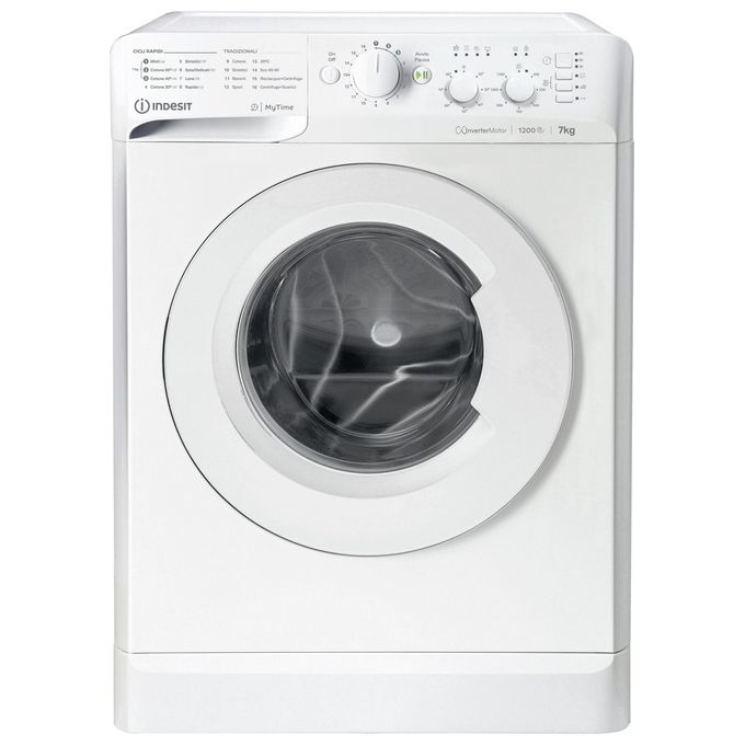 foto del prodotto indesit mtwc 71296 w it lavatrice 7 kg classe a profondita' 54 cm centrifuga 1200 giri motore inverter colore bianco