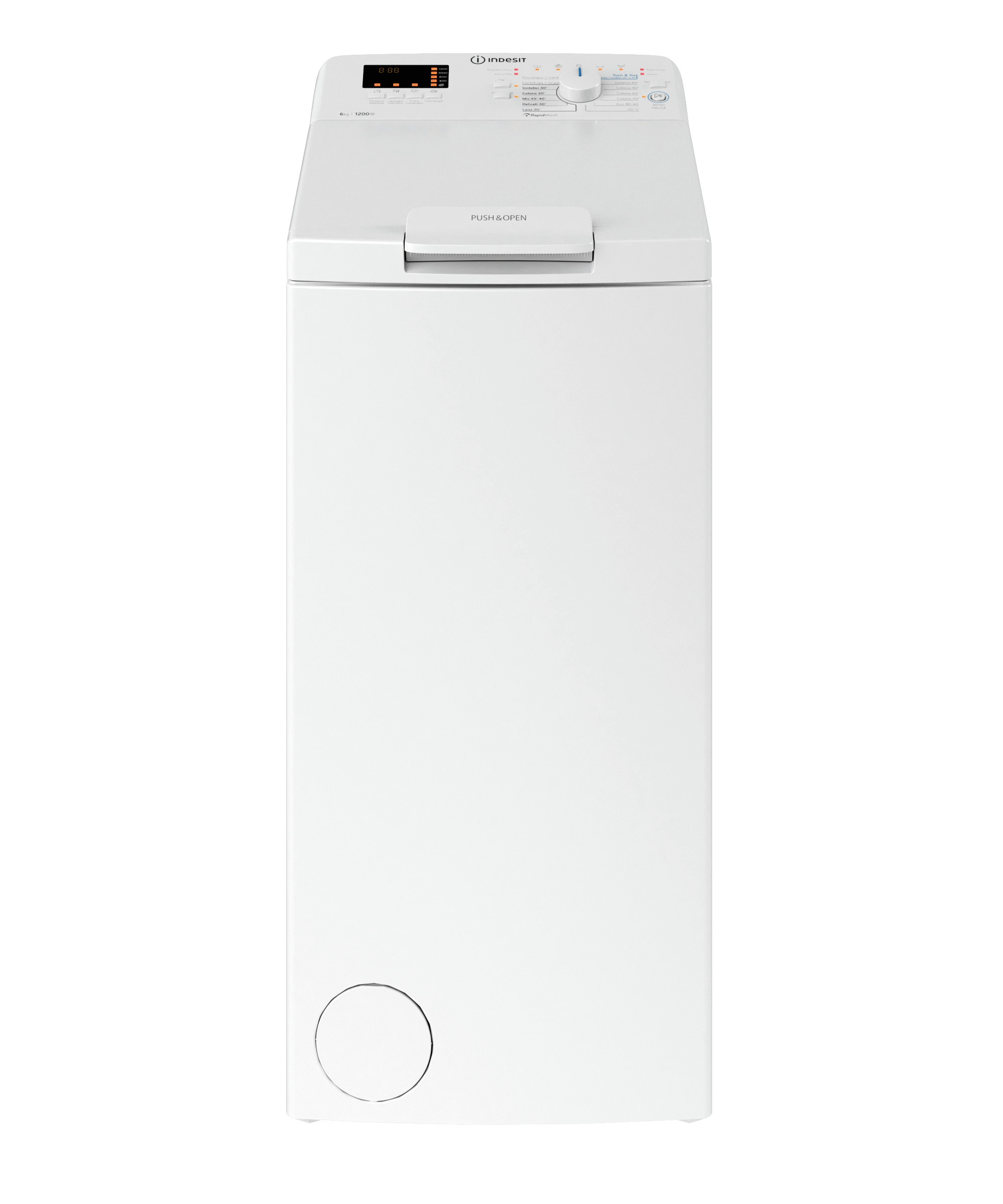 foto del prodotto indesit turn go btw s6240p it lavatrice caricamento dall alto 6 kg 1200 giri min bianco