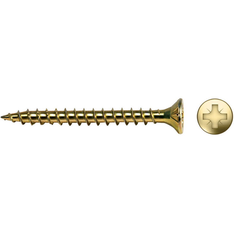 foto del prodotto index celo 9b435vlox200 velox vite per legno a filettatura piena con testa svasata con impronta a croce pz diametro 4x35 mm, bicromato, 200 unit 