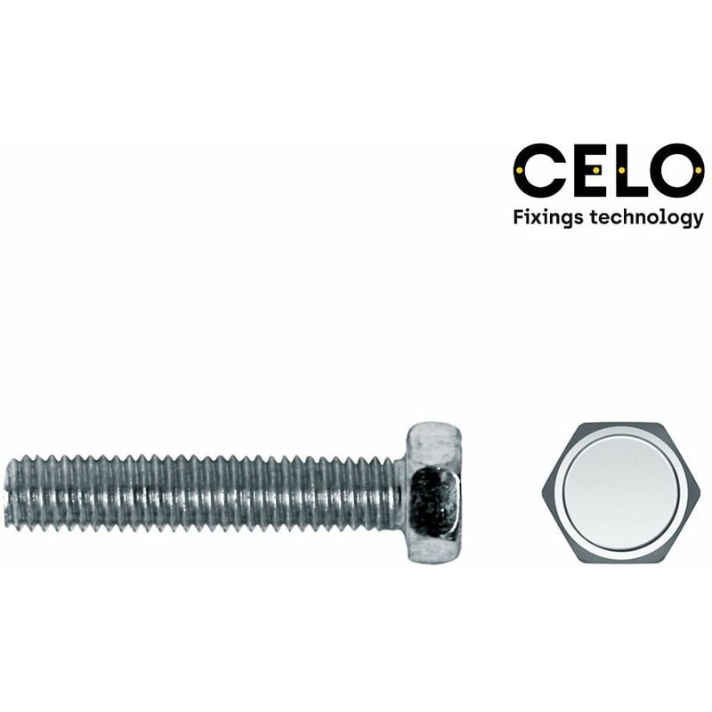 foto del prodotto index scatola 250 pezzi vite esagonale metrica din ref 933 6x10 zincata cello