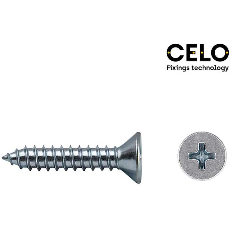 foto del prodotto index scatola 250 pezzi vite per lamiera avell. philips din ref 7982 4,2x32 zinco. cello
