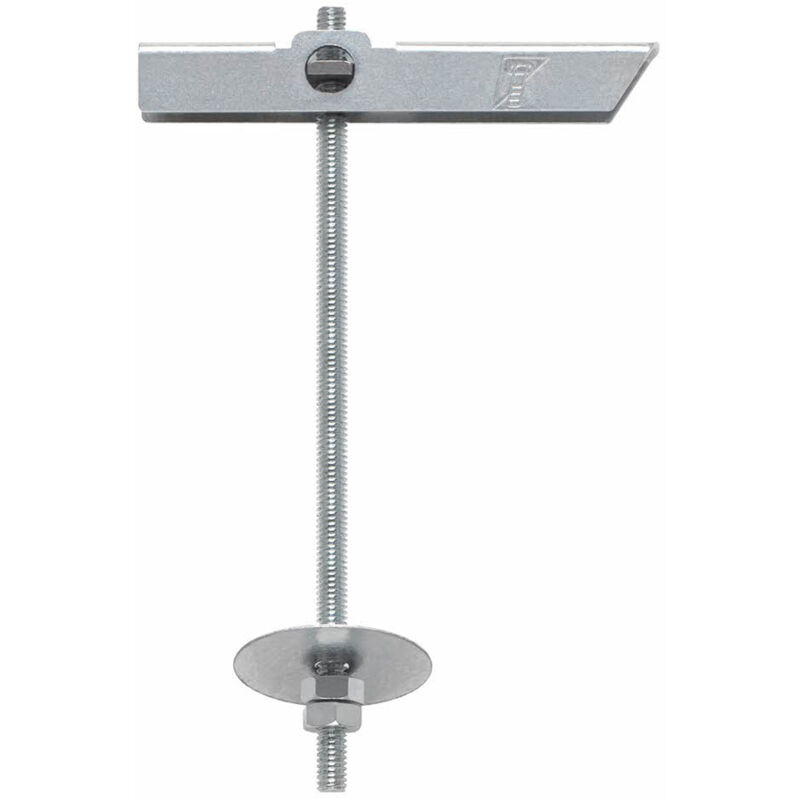 foto del prodotto index - scatola da 50 - ancoraggio a ribalta per fissaggio a soffitto in materiali cavi - segmento a gambo filettato - zincato m4 14