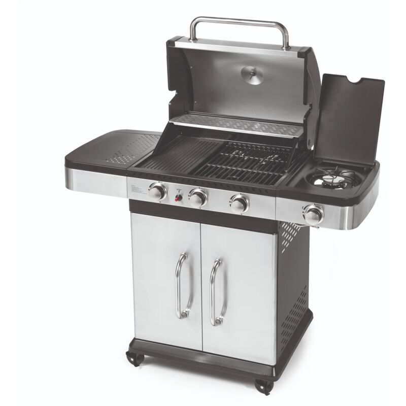 foto del prodotto indianapolis 4 barbecue gas griglia 42x35cm piastra 42x22.5cm ompagrill