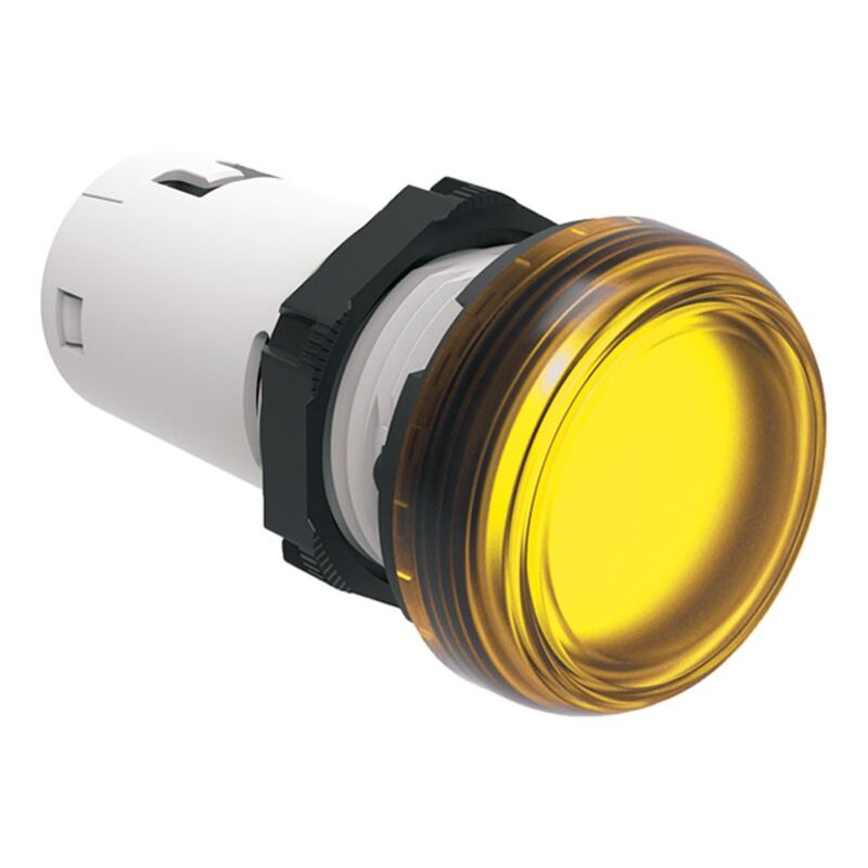foto del prodotto indicatore luminoso lovato monoblocco a led giallo led 24v lpmlb5
