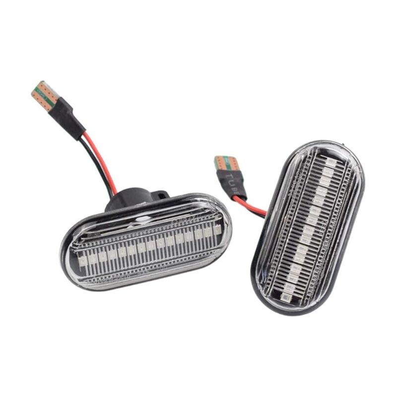 foto del prodotto indicatori di direzione dinamici per dacia duster dokker lodgy renault megane 1 clio 1 2 kangoo espace smart fortwo 453 bianco 
