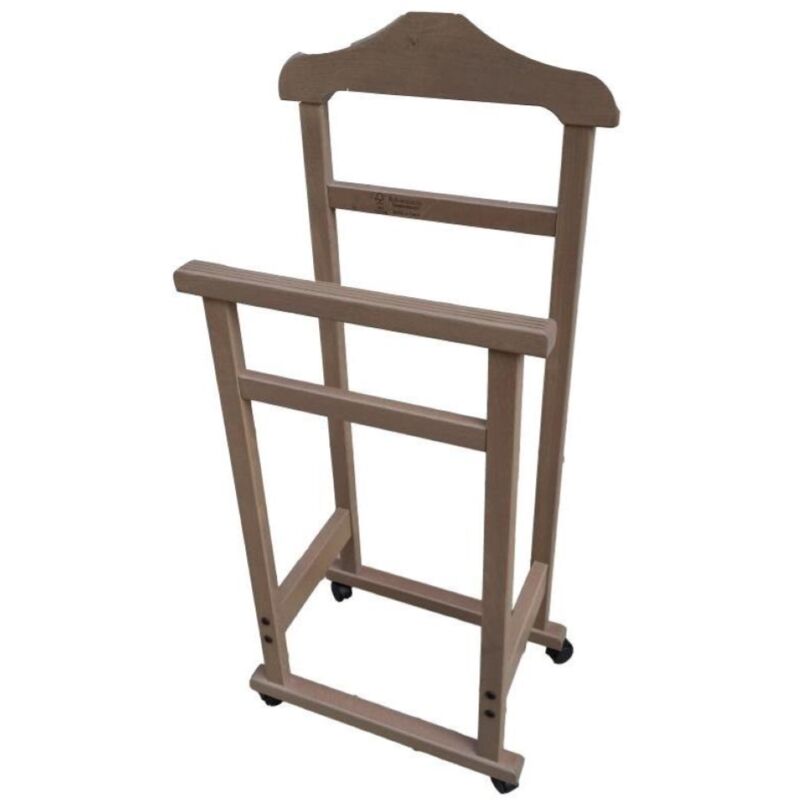 foto del prodotto indossatore da camera in legno massello elegance tortora