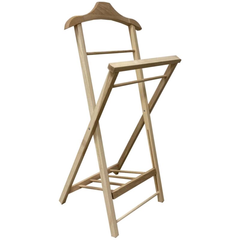 foto del prodotto indossatore pieghevole hiego in legno 43x39x94 cm