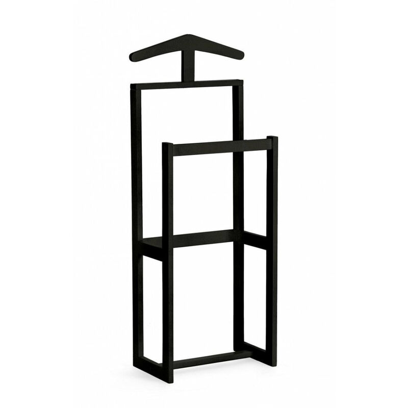 foto del prodotto indossatore servomuto 40x24x106 cm daiki in legno nero