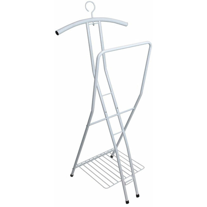foto del prodotto indossatore servomuto in metallo con stelo 47x42x113 cm fadi bianco