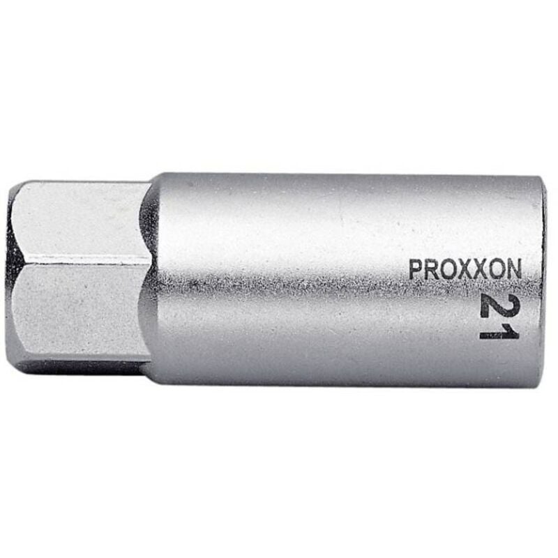 foto del prodotto industrial 23 444 esagono esterno inserto a bussola per candele 21 mm 1 2 12.5 mm proxxon