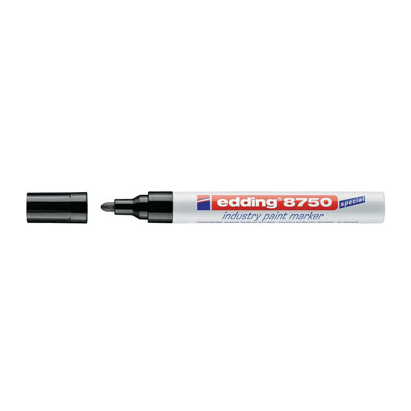 foto del prodotto industrial ink marker 8750 black graduation 2 4 mm edding round point di 10 