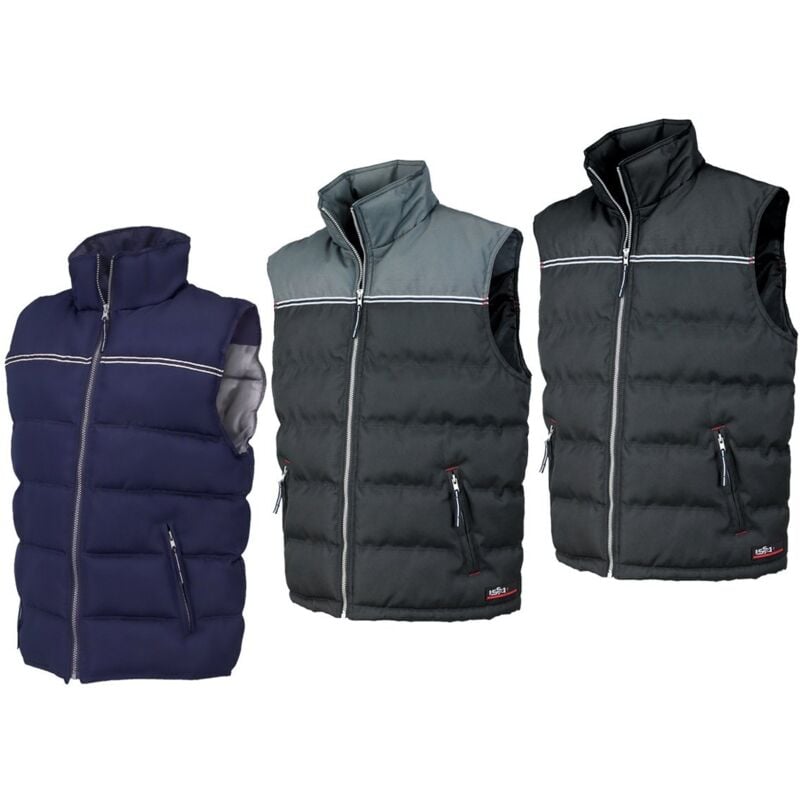 foto del prodotto industrial starter - gilet da lavoro ocean 04065 - xl - grigio scuro