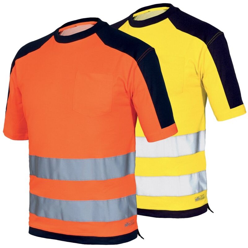 foto del prodotto industrial starter maglietta da lavoro alta visibilit hv t shirt 08186 m giallo