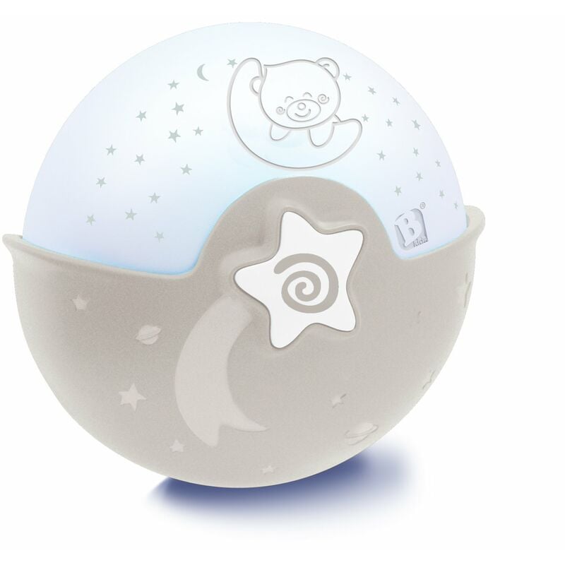 foto del prodotto infantino luce rilassante e proiettore clip per culla con design grow with me, proiettore notte stellata da tavolo con melodie integrate e sensori