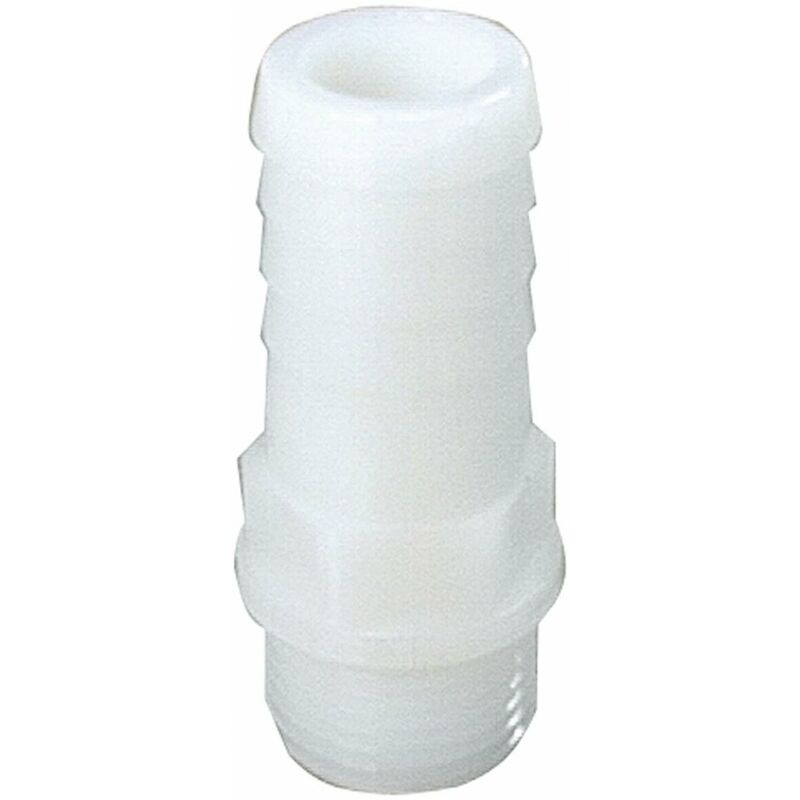 foto del prodotto inferramenta - 10 raccordo portagomma diritto in nylon filetto maschio 25mm pompa porta gomma