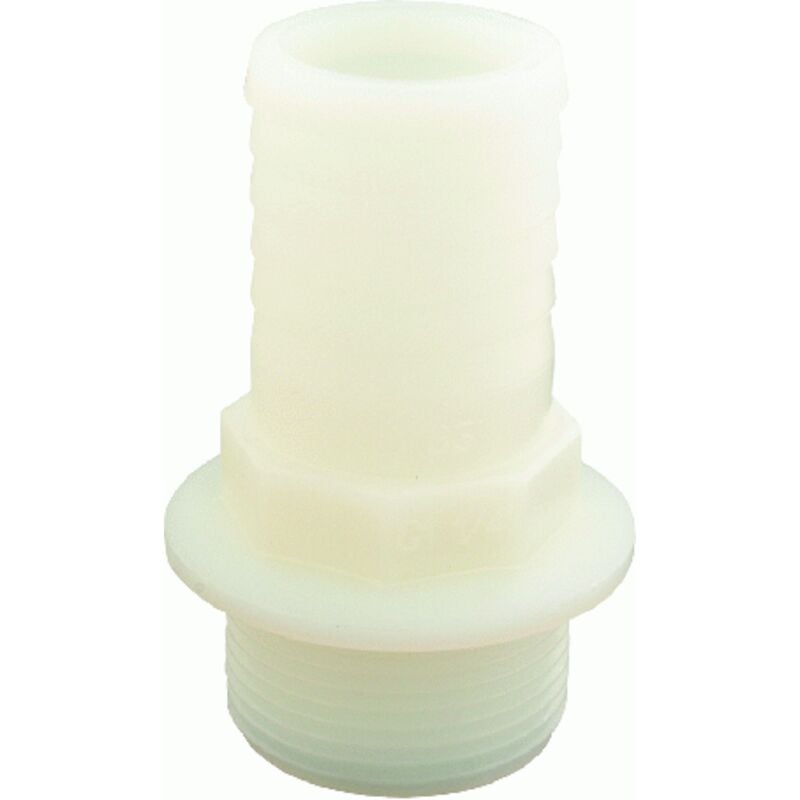 foto del prodotto inferramenta 20 raccordo portagomma diritto in nylon filetto maschio 20mm pompa porta gomma