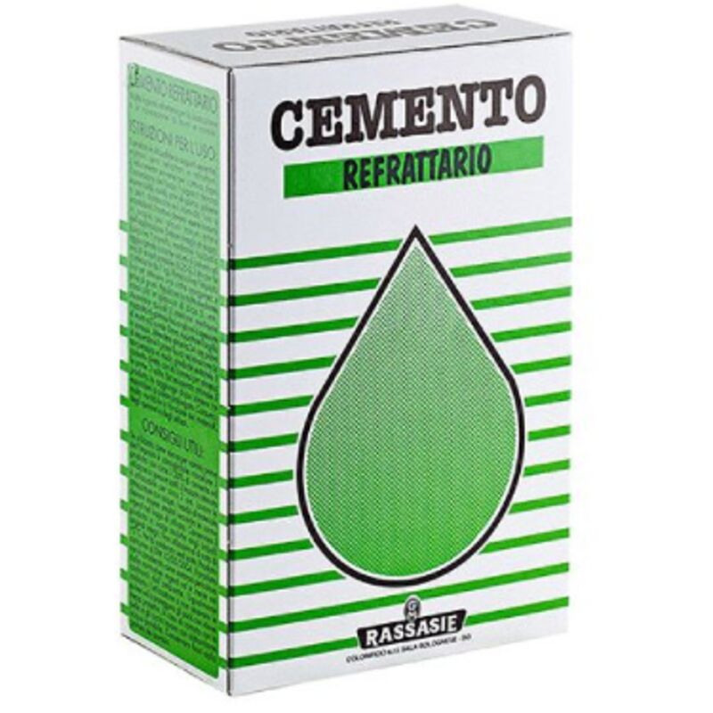 foto del prodotto inferramenta cemento refrattario 1 kg indicato per la sigillatura di piccoli spessori e la rifinitura nei forni caminetti stufe canne fumarie