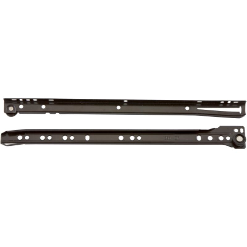 foto del prodotto inferramenta coppia guide per cassetti scorrevoli in acciaio bianco 50 cm guida cassetto