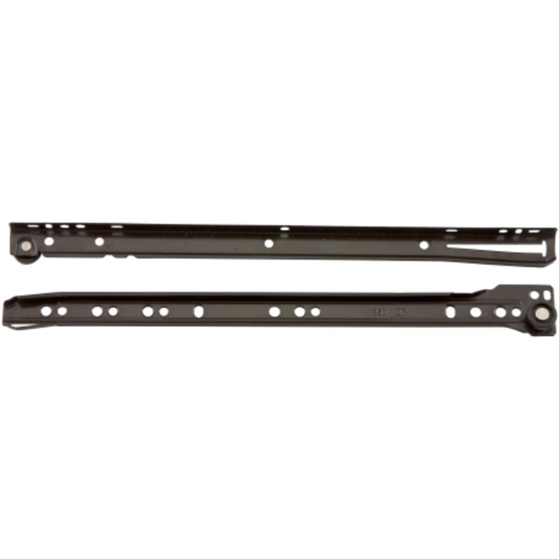 foto del prodotto inferramenta coppia guide per cassetti scorrevoli in acciaio bianco 60 cm guida cassetto