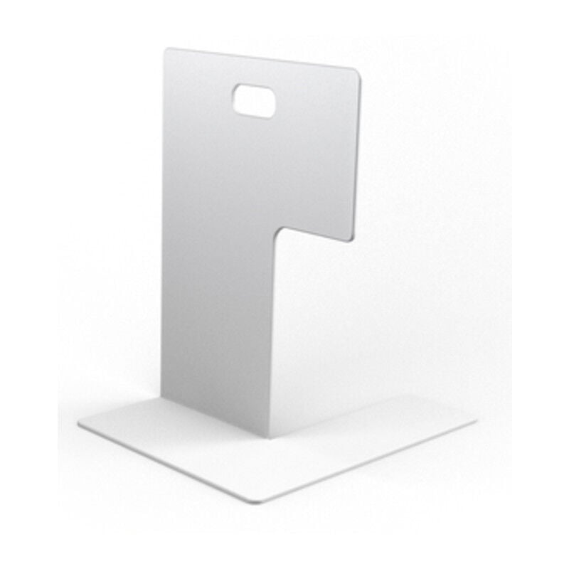 foto del prodotto inferramenta fermalibro in metallo colore bianco. prezzo per 1 pezzo.