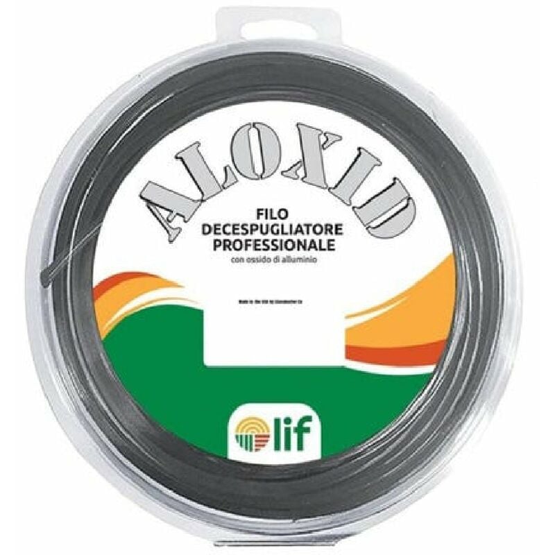 foto del prodotto inferramenta filo decespugliatore professionale aloxid in nylon alluminio con profilo quadro 3.3 mm 15 mt