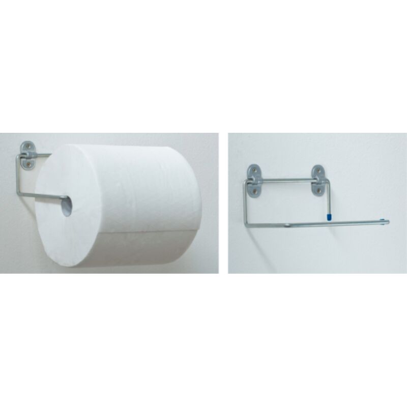 foto del prodotto inferramenta gancio frontale in acciaio zincato per bobine di carta 200x290 mm salvaspazio