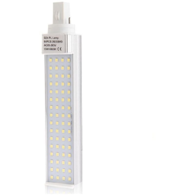 foto del prodotto inferramenta lampada lampadina a led attacco g24 64smd 15w luce bianco freddo 770lm