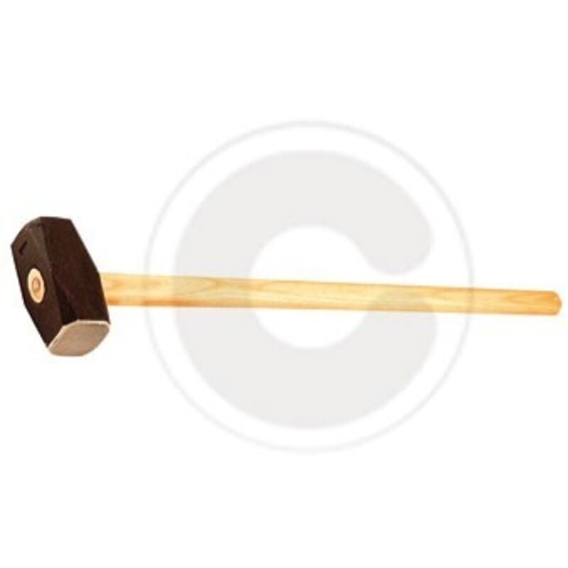 foto del prodotto inferramenta mazza a due teste manicata in acciaio forgiato manico legno kg 4 mazzuola