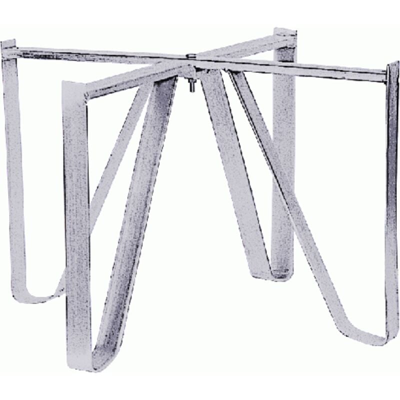 foto del prodotto inferramenta piedistallo in acciaio h 30 cm per botti alimenti da 700 1000 lt 94 cm sostegno accessorio piede per fusto botte