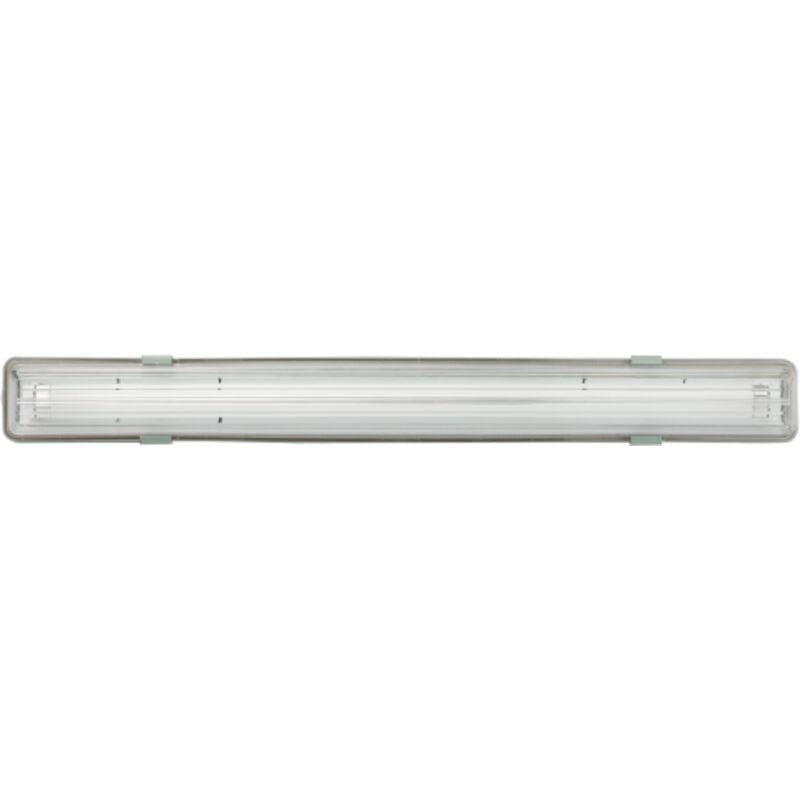 foto del prodotto inferramenta plafoniera reglette lampada al neon 36 w in termo plastica bianca ip65
