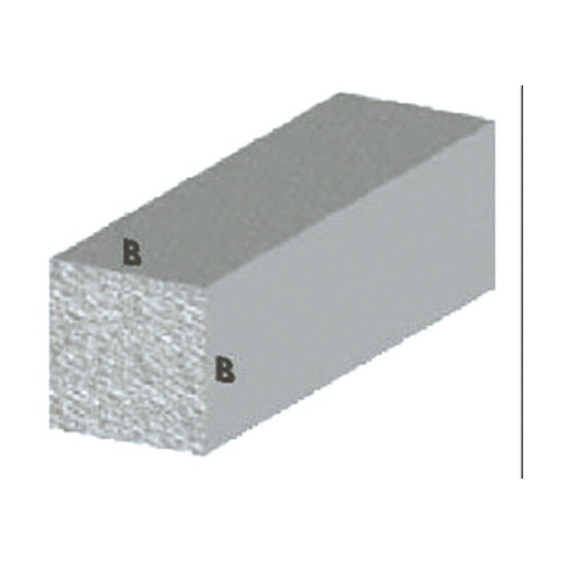 foto del prodotto inferramenta profilo argento h.100 quadro pieno 10x10 . prezzo per 1 pezzo.