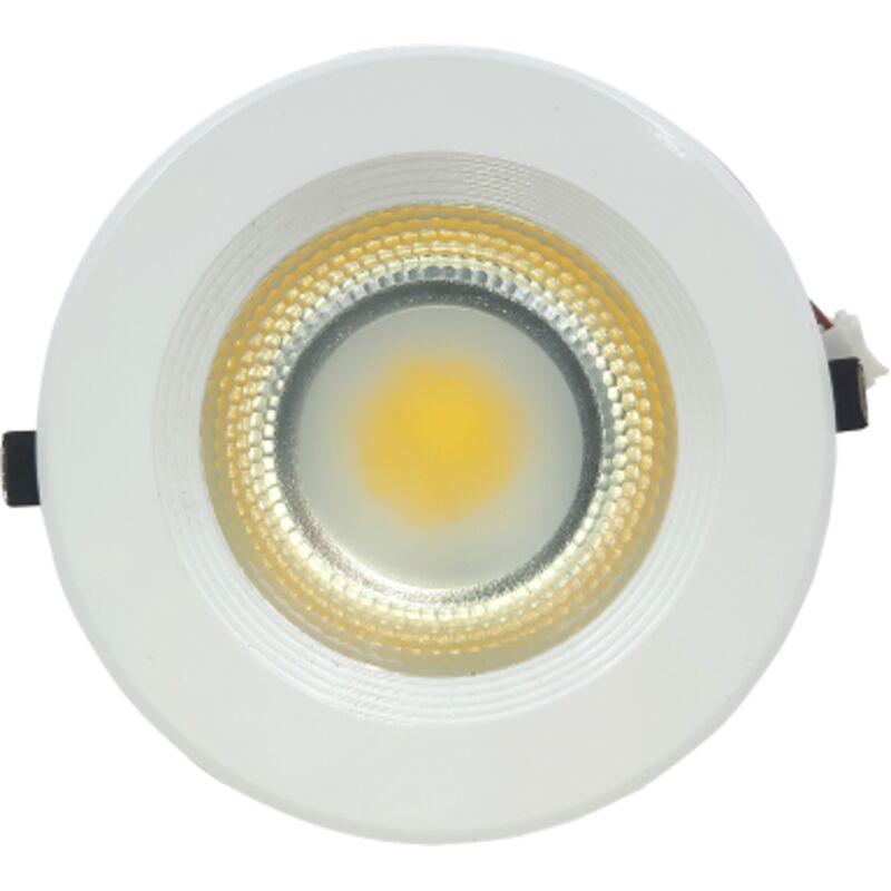 foto del prodotto inferramenta r h faro faretto a led da incasso tondo 3w luce bianco freddo 6500k 500lm uso interno cartongesso