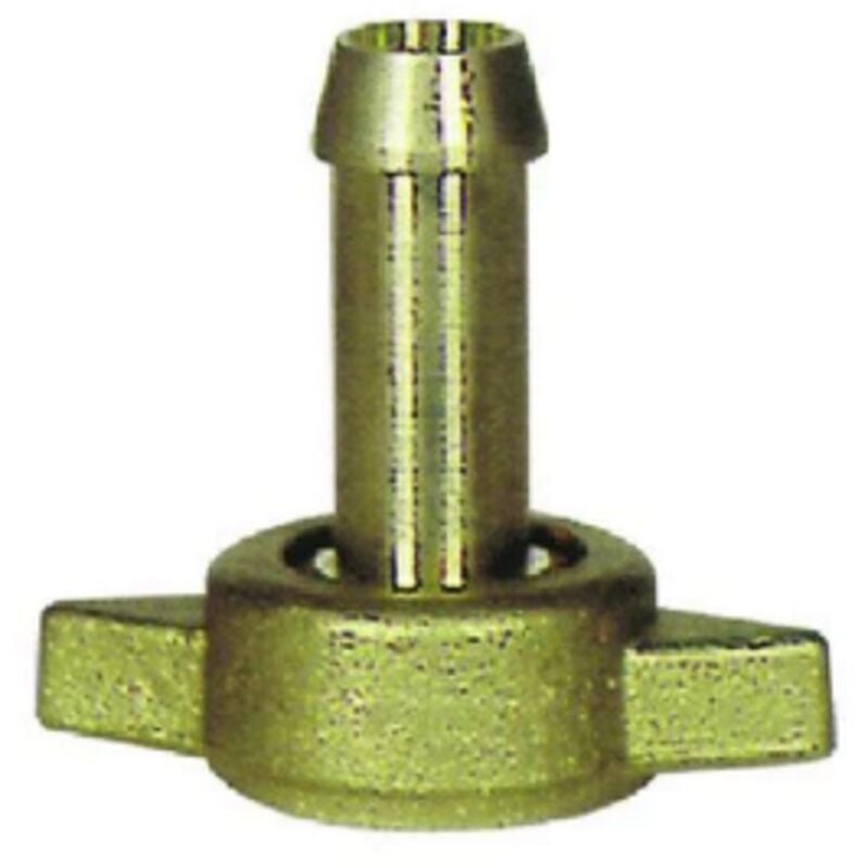 foto del prodotto inferramenta set 10 raccordi portagomma 8 mm con girello alettato in ottone per tubo pompa